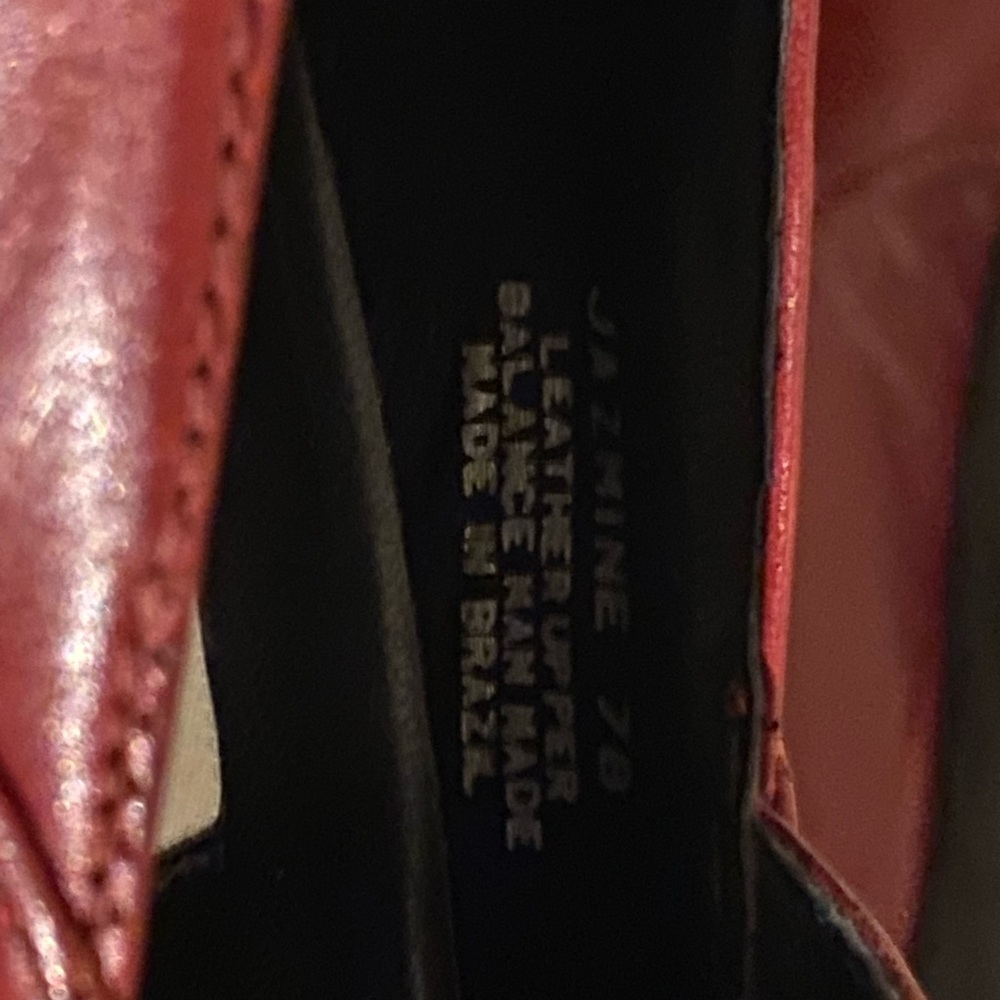 Steve Madden red Leather clogs US 7.5 - Picture 3 of 9